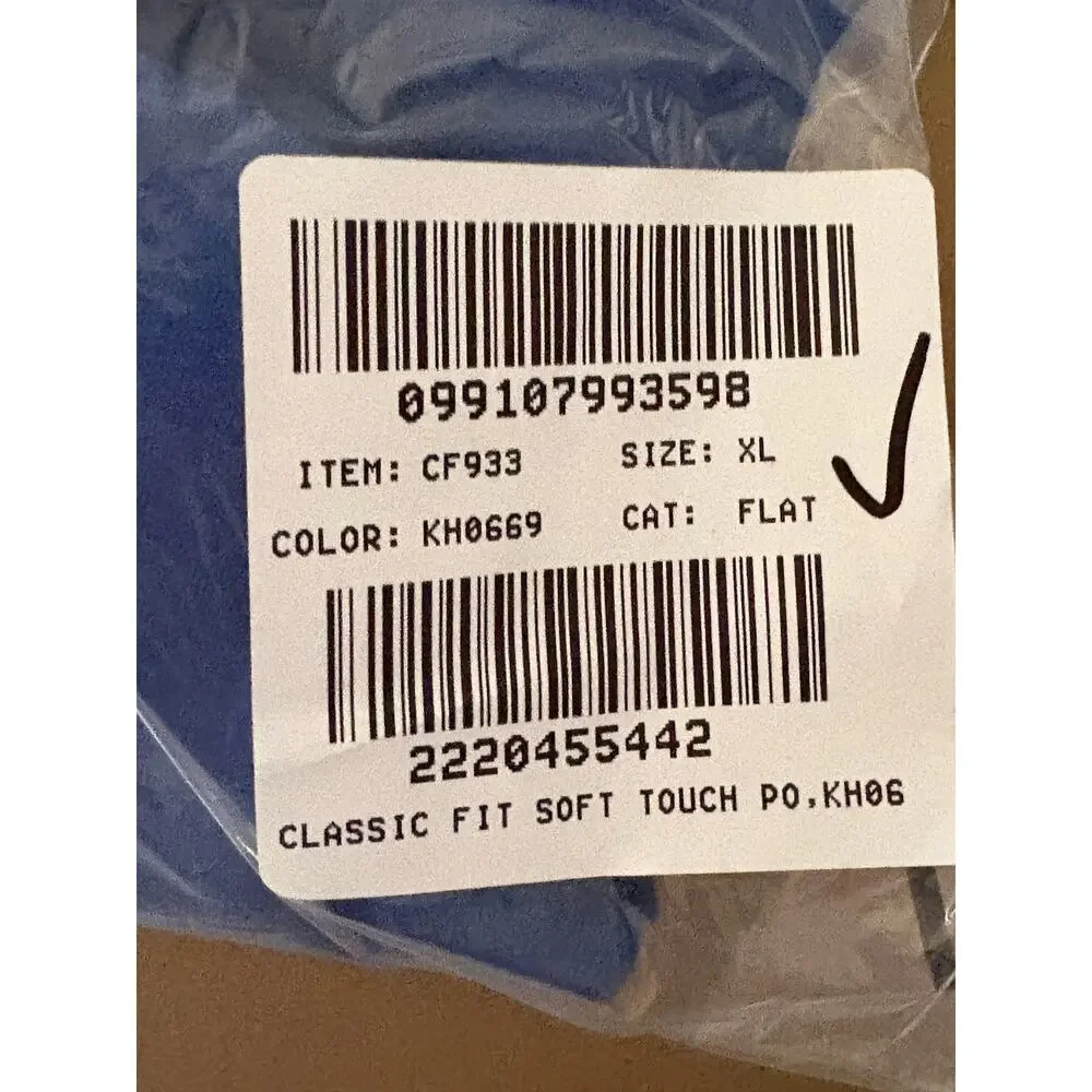 J Crew Mens Soft Touch Polo Shirt XL Regalia Blue NWOT CF933 J.Crew Golf